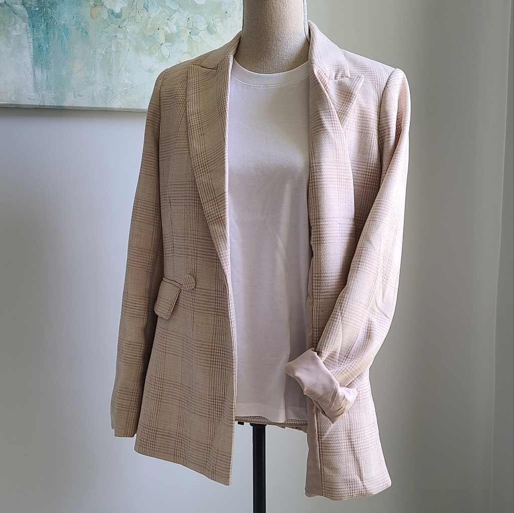 House Of Harlow 1960 Blazer Nude Beige Size S